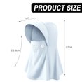thumbnail image 2 of Máscara facial de ala ancha para mujer, protección UV, visera, sombrero para jardín, pesca, senderismo, 2 of 6