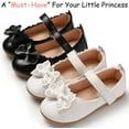 thumbnail image 3 of Toddler Baby Girls Dress Shoes Ballet Sparkle Wedding Party Princess Mary Jane Ballerina Flats Shoes for Girls, 3 of 6