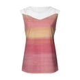 thumbnail image 5 of Camiseta sin mangas de encaje con estampado de mujer Camiseta sin mangas de empalme de cuello redondo Camiseta ligera y cómoda delgada OAVQHLG3B Store lin121212, 5 of 5