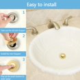 thumbnail image 4 of Tapón de lavabo QYHNYJF dorado mate cepillado, 4 of 7