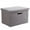 Grey L, variant on Clearance! Ongmies Storage Bag Clearance Storage Box Collapsible Linen Fabric Clothing Basket Bins Toy Box Organizer Home Decor Grey on Sale