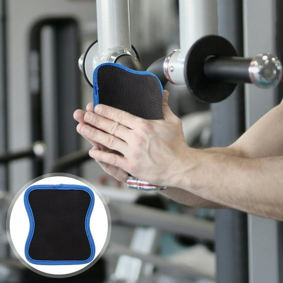 OUNONA Set of 2 Rubber Grip Pads for Barbells Weightlifting Neoprene Black Gym Workout Accessories