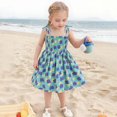 thumbnail image 2 of Toddler Little Girls Sleeveless Boho Dresses Spaghetti Strap Sun Dress Size 1-8T, 2 of 4