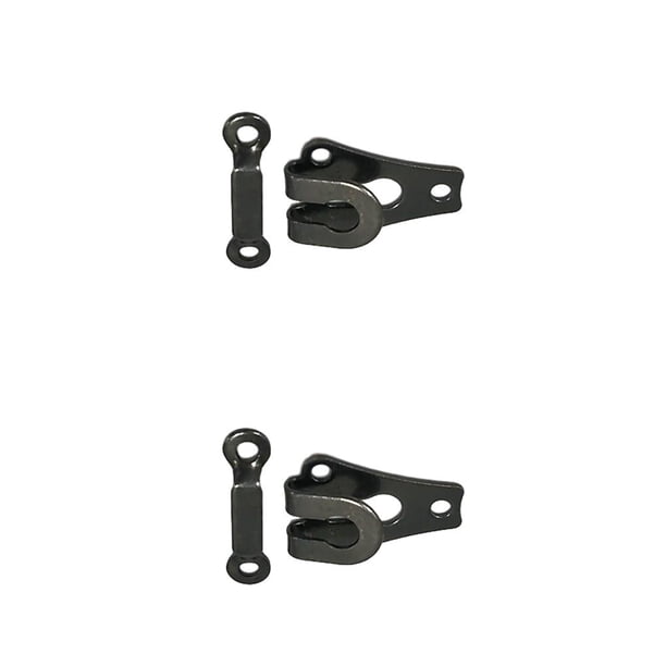 Toystoory 10 Uds. De ganchos para pantalones, sujetadores de galvanoplastia, herramientas de reparación de sastrería negro 2Conjunto