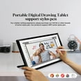 thumbnail image 3 of Changing 15.6" Smart Digital Picture Frame & Portable TV, WiFi Touchscreen Display with Google Calendar, Voice Assistant, Music Speaker, Photo & Video Sharing, Home Hub – Perfect Gift (Black & White), 3 of 14