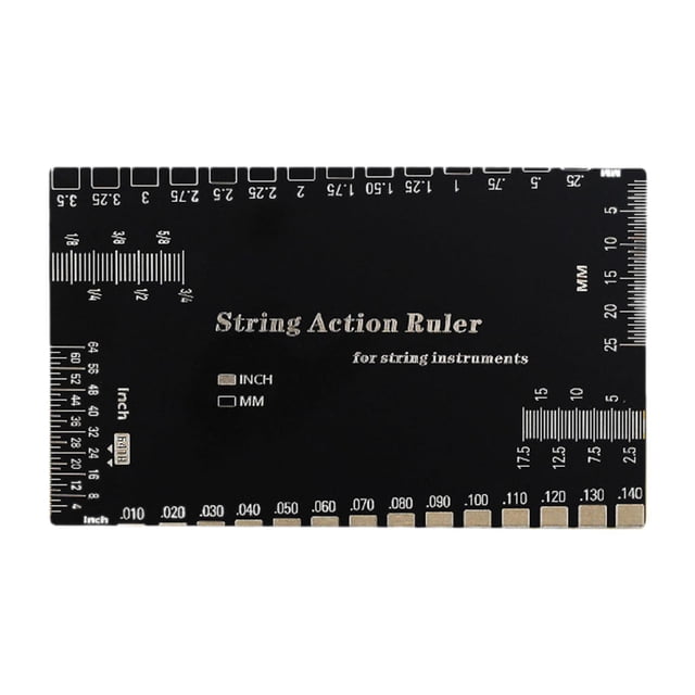 lionlar Cordes en Acier Inoxydable Règle d'Action Jauge de Guitare pour Entretien Banjo Noir B