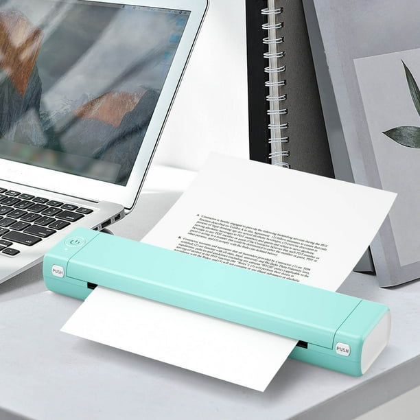 Impresoras portátiles inalámbricas compatibles con dispositivos móviles iOS y Android, sin tinta, tamaño A4, para viajes, oficina, escuela, hogar y coche.