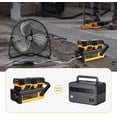 thumbnail image 5 of 150W Power Inverter for De*walt 20V Battery, DC 20V to AC 110-120V Battery Inverter, Portable Power Station Generator, Charger Adapter Battery Powered Outlet with 2 USB Ports & 1 Type-C & 1 AC Outlet, 5 of 6