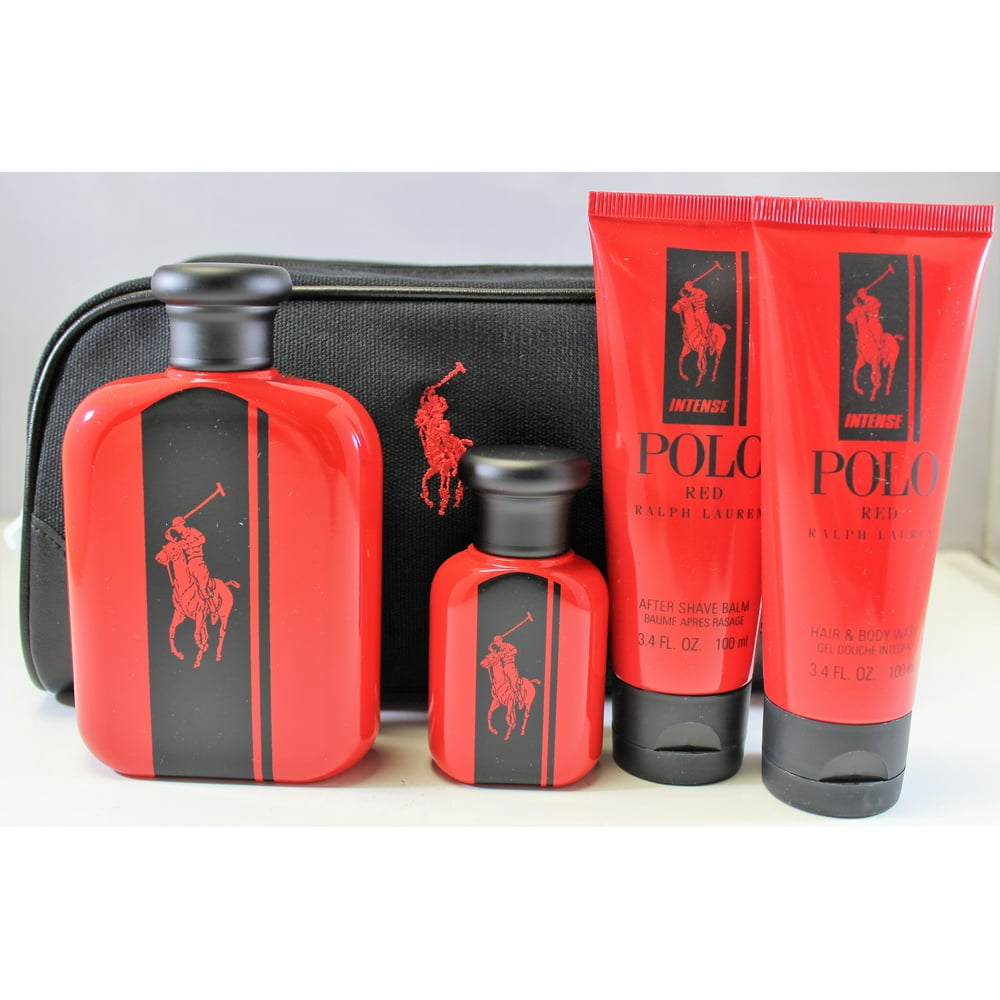 Ralph Lauren Polo Red Intense By Ralph Lauren 5 Pcs Gift Set For Men