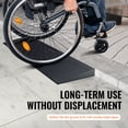 thumbnail image 6 of VEVOR 1.2" Rise Cuttable Threshold Ramp for Sweeping Robot, 35.4" Wide Natural Rubber Wheelchair Ramp, Non-Slip Solid Rubber Ramp with Double-Sided Tape for Doorways, Driveways, Bathroom, Smooth Tile, 6 of 9