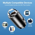 thumbnail image 1 of Cargador De Coche Adaptador de teléfono de carga rápida de puertos duales portátiles 30W Mini cargador de coche USB rápido, 1 of 4