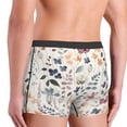 thumbnail image 5 of Balery Watercolor Floral Men's Boxer Briefs, Soft and Breathable Cotton Underwear with nylon Waistband-Large, 5 of 9