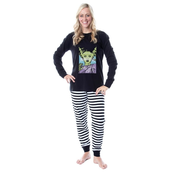 Universal Monsters Adult Bride of Frankenstein Halloween Family Sleep Pajama Set