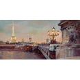 thumbnail image 2 of Hageman, Marilyn 14x9 Gold Ornate Wood Framed with Double Matting Museum Art Print Titled - Parisian Evening Crop, 2 of 4
