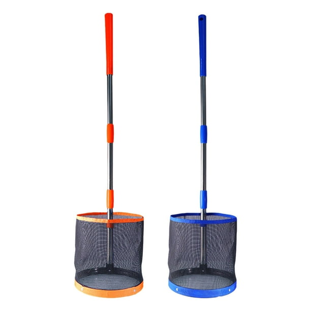 Recogedor de pelotas de tenis, 2 uds., contenedor de 140 pelotas, colector de capacidad para entrenamiento Amarillo azul