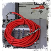 1/4 to 1/4 Male Jack Speaker Cables (2 Pack) by Fat Toad 25ft Professional Pro Audio Red DJ Speakers PA Patch Cords Quarter Inch 12 AWG Gauge Wire for Amp, Music Studio Recording & Stage Gear