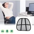 thumbnail image 3 of Breathable Mesh Back Support,Black Lumbar Support Double Adjustable Straps and Ergonomic Designed,to Improves Posture,Mitigates Back Bain (2 Pack), 3 of 7