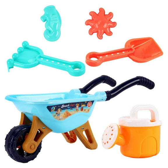BESTONZON 1 Set 6Pcs Blue Beach Tools for Children Sand Play Summer Activities