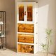 thumbnail image 3 of Armario plegable para bebé, armario de almacenamiento de pie, organizador de ropa para el hogar, contenedor para dormitorio, transparente de gran capacidad, 3 of 4