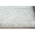 thumbnail image 3 of Exquisite Rugs Luxe Shag Ivory Polyester/Microfiber powerloom Area Rug, 3 of 5