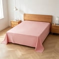thumbnail image 6 of Dongrere Large Bed Sheet Lightweight Soft Flat Easily To Clean Sheet for Home Hotel Supplies, 63x90.5 Inch, Pink, 6 of 6