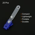 thumbnail image 3 of Uxcell Plastic Badge Clips with Clear Straps for ID Cards Holders Blue 25Pack, 3 of 5