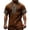 A-Brown61, variant on V Neck T Shirt For Men Ethnic Style Print Graphic Tees Casual Short Sleeve Summer Shirts Soft Tops