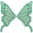 Green, variant on KHONTS 1 Pair Fairy Wings Sew on Patches Butterfly Lace Appliques Wings Embroidery Collar Neckline Trims Embellishments DIY Garment Dress Supplies White One Size