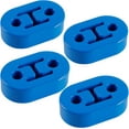 thumbnail image 1 of Rubber Exhaust Hanger, Muffler Exhaust System, Heavy Insulator Support Bushing Installation, 2 Holes 0.47 Inch, High-Density Tailpipe Damping Hanger (4PCS Blue), 1 of 5