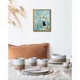 thumbnail image 6 of Drsoum Funny Black Cat Canvas Wall Art Oil Painting Posters Home Decor Vintage Abstract Aesthetic Wall Decorations for Living Room Bedroom 8x10in Brown Framed, 6 of 7
