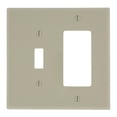 thumbnail image 1 of Placa de pared Leviton PJ126-I IV WP 2G 1TGL 1DECO MIDWAY NYLON, 1 of 1