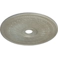 thumbnail image 3 of 29 1/8"OD x 3 5/8"ID x 1"P Oakleaf Ceiling Medallion (Fits Canopies up to 6 1/4"), Hand-Painted Flash Gold, 3 of 6