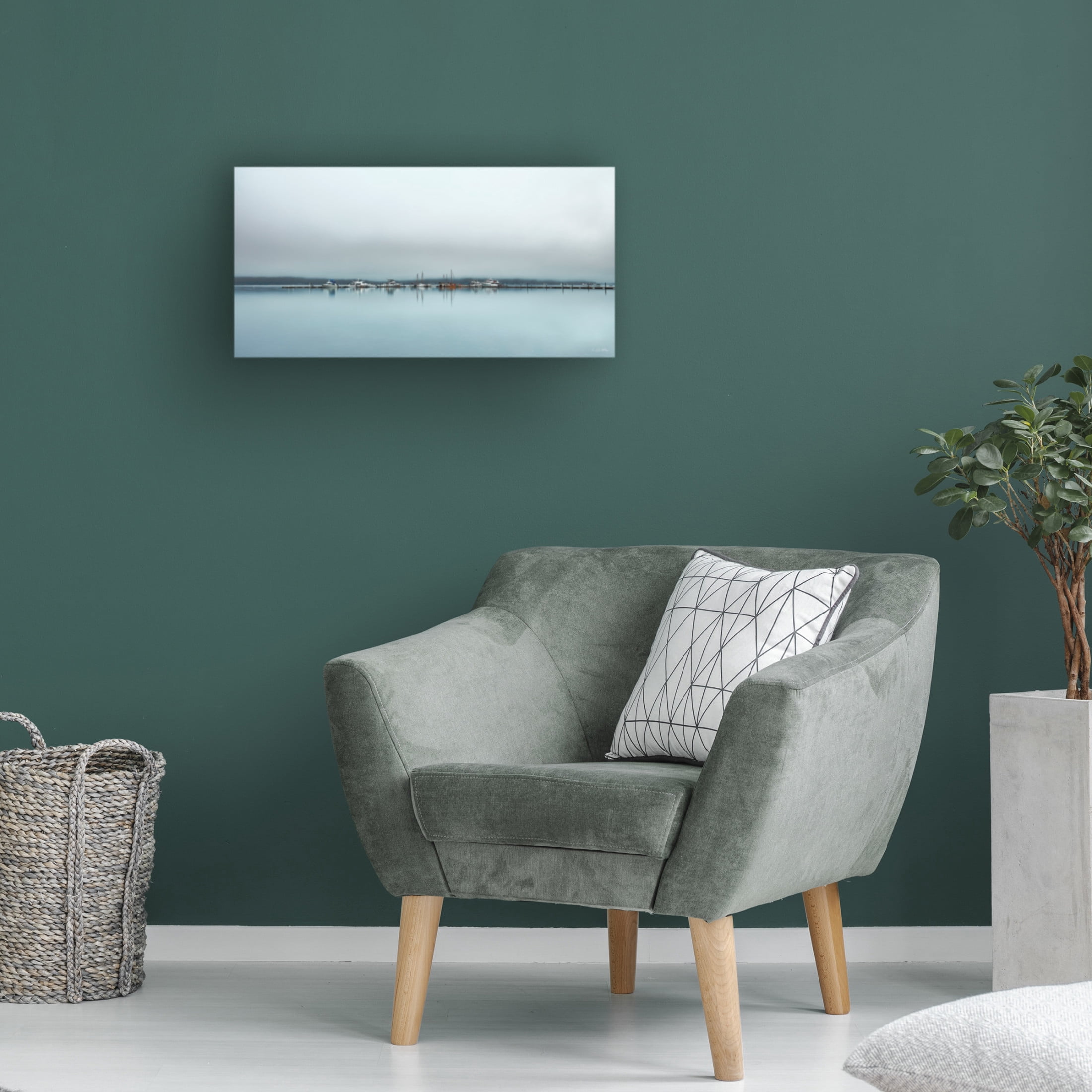 Canvas Wall Art - Kent Burkhardsmeier 'Chilling Fog' Wall Art for Living Room, Bedroom, or Office Décor by Trademark Fine Art - 24 x 12 Inches