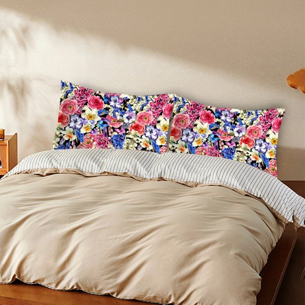 Flower Flower Pillowcase Gonzo Satin Sateen Pillowcase Summer Cool Digital Printed Children's Pillowcase