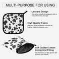 thumbnail image 3 of Yayeee Oven Mitts and Pot Holder Set of 2 Heat Resistant Kitchen Gloves Baking Hot Pad, Cow Spots, 3 of 5