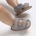 thumbnail image 6 of Akiihool Boys Soft Sole Sandals Pre-Walking Baby Sandals Breathable & Comfortable (Grey,4), 6 of 6