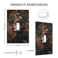 thumbnail image 3 of KLL Lion Forest Crown Pattern Electrical Outlet Covers, 3" x 5" 1 Pack Electric Receptacle Plug Covers for Decorator Receptacle Outlet & Switch-Style T, 3 of 6