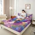 thumbnail image 4 of Homewish Kids Teens Flying Butterflies 4pcs Bed Sheets,Abstract Gradient King Sheets,Dreamy Princess Super Cozy Sheet Set,Ultra Soft Home Decor, 4 of 7