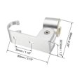 thumbnail image 2 of Soporte de ducha de mano montado en la pared de aluminio Uxcell 81x25x50mm con 2 ganchos 2 paquetes, 2 of 5