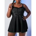 thumbnail image 1 of Traje de Baño Talla Extra Recortado con Cordones Rosegal Camisetas sin mangas de talla grande, 1 of 5