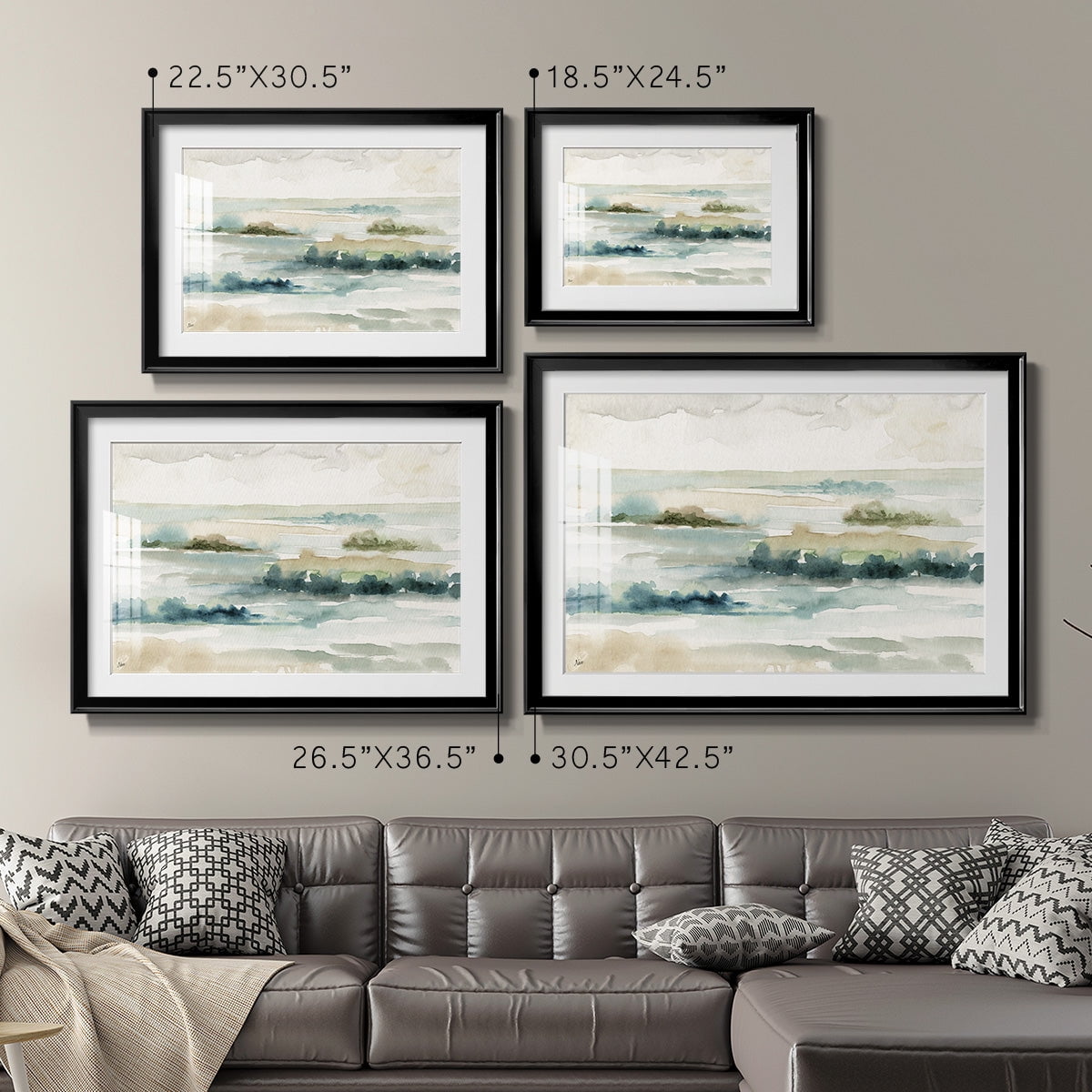 Pastel Panorama Premium Framed Print - Ready to Hang