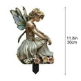 thumbnail image 3 of SPOORYYO Bohemian Garden Stake Decorative Fairies And Hummingbirds Outdoor Garden Pile Art, 3 of 5