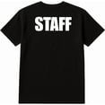 thumbnail image 2 of BILLIONHATS 12-Pack Black Staff T-Shirt Size S – Cotton Blend Printed in USA for Work or Events, 2 of 2