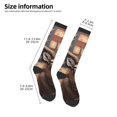 thumbnail image 2 of Xecao Deer American Flag Wall Print Compression Socks for Both Men And Women for Running, Travel, Flight, Nurse, 2 of 6