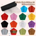 thumbnail image 3 of 2 Rolls Red Mesh Ribbon, Christmas Deco Mesh 10 Inch x 30 Feet Each Roll, Metallic Red with Foil Ribbon for Christmas Tree Decorations Halloween Party Decor Crafts Wreaths,Negro, 3 of 7