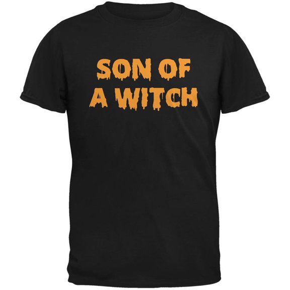 Halloween Men's Son of A Witch Black Short Sleeve Graphic Tee