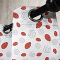 thumbnail image 4 of Ambesonne Ladybugs Grommet Curtain, Animal Illsutration, 50" x 63", Vermilion Black Grey, 4 of 6