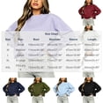 thumbnail image 3 of Hurxie Women's Casual Crew Neck Sweatshirt Long Sleeve Ruched Solid Loose Fitting Pullover Tops, 3 of 7