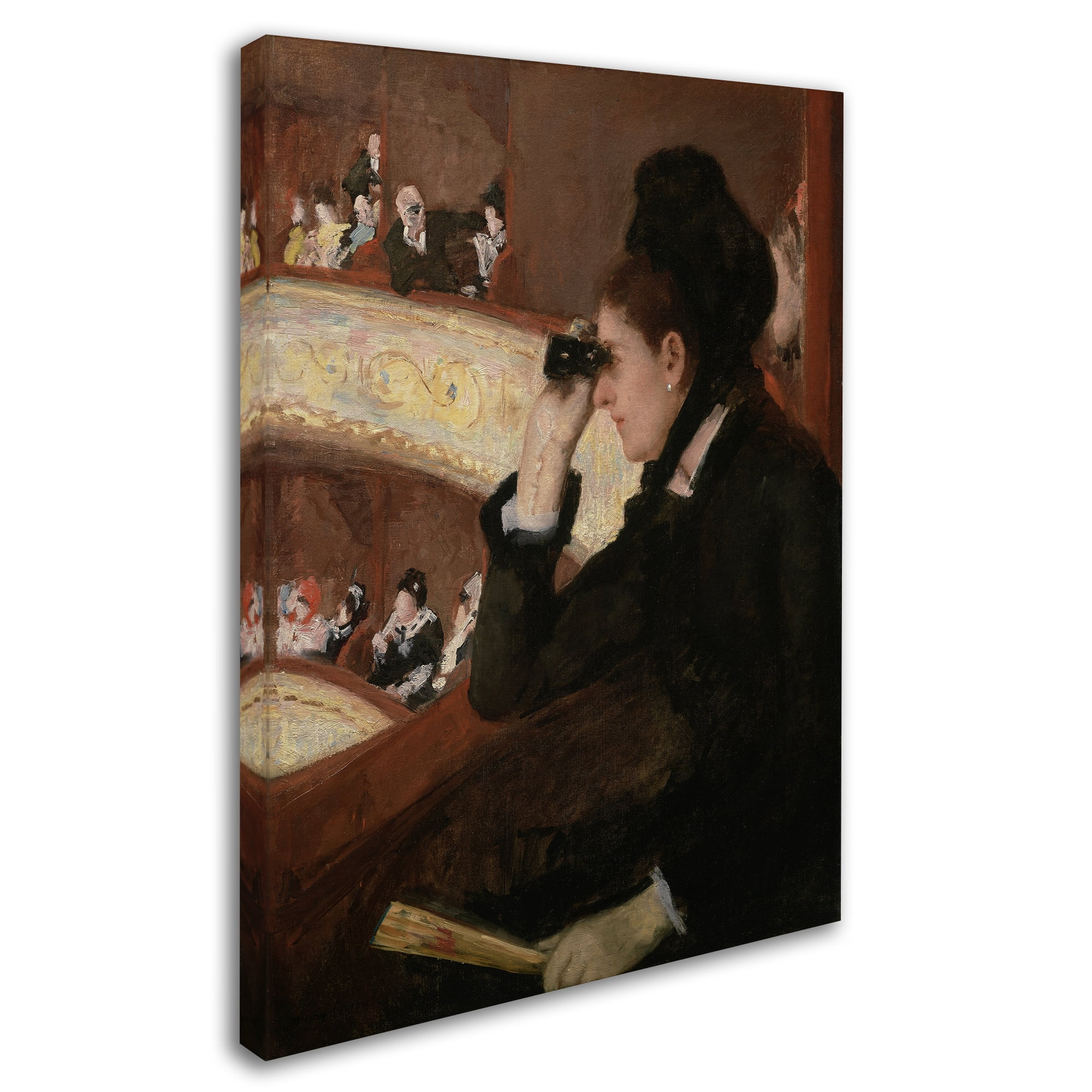 Cassatt 'In The Loge' Canvas Art