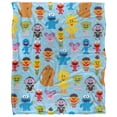 thumbnail image 2 of Sesame Street, 50"x60", Cute Character Pattern Silky Touch Sherpa Back Super Soft Throw Blanket, 2 of 5